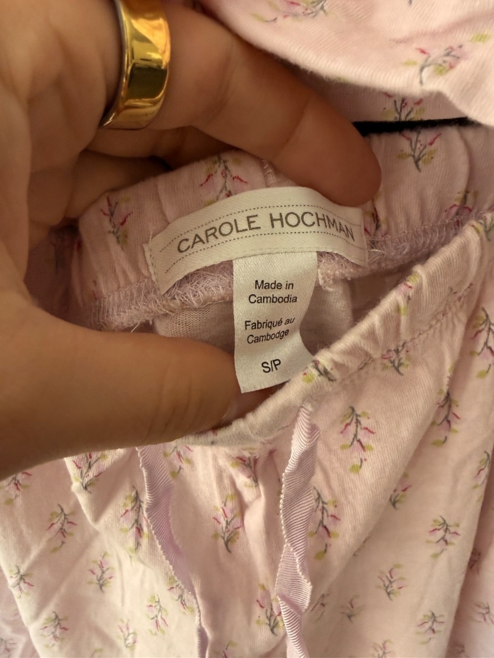 Carole Hochman Pink Pajama Set Women’s Size S 2 Piece Sleepwear 100% cotton - Picture 6 of 9